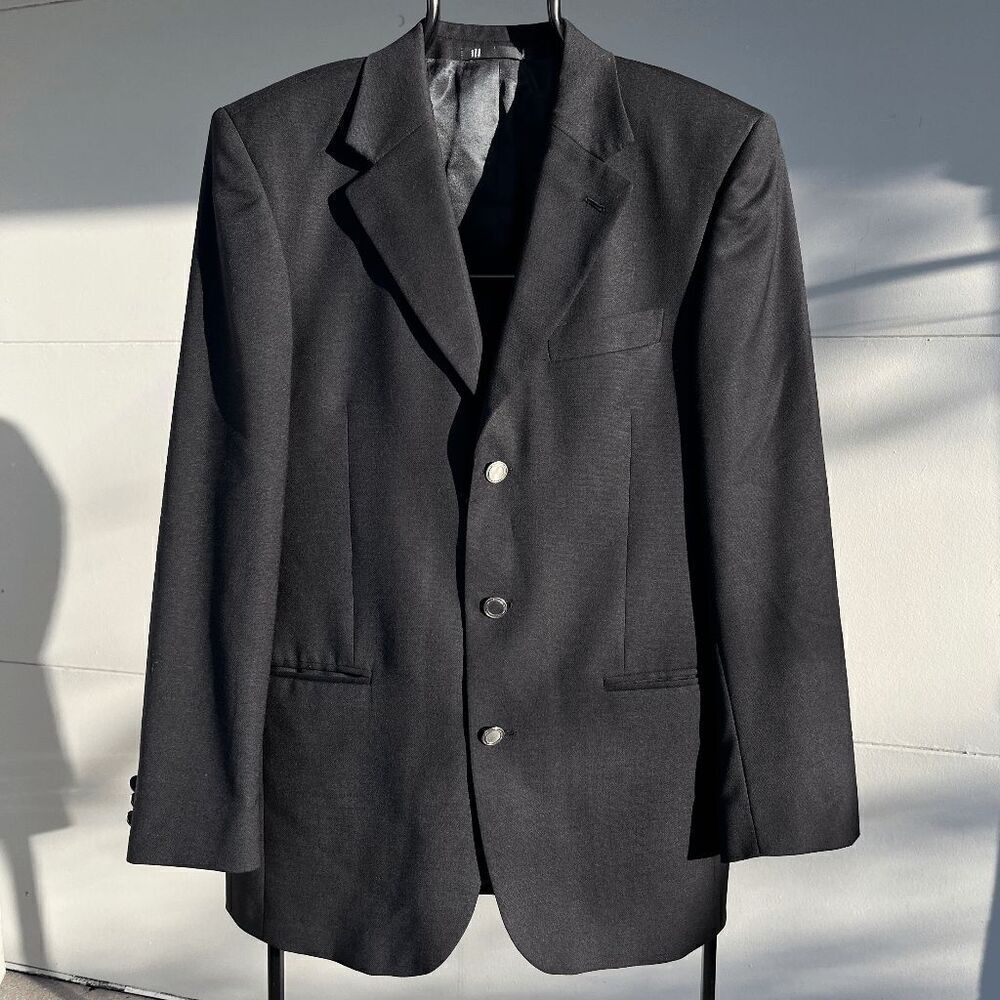 Emanuel Ungaro 100% Wool Black Blazer Size 38R - Timeless Sophistication
